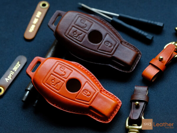 Mercedes G-Class key fob cover with a free tag engraved and four hardware options