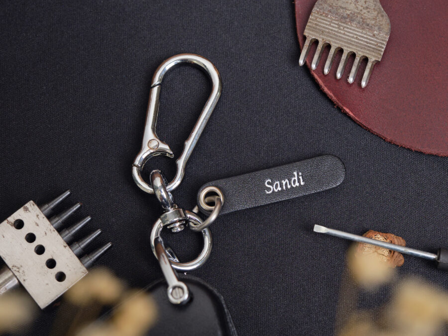 Harley-Davidson Street Glide Key Fob Cover made from premium Veg-Tanned leather