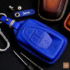 High-quality VinFast VF 7 key fob cover made of premium Veg-Tanned leather for durability and elegance.