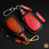 Top-quality Vinfast VF 8 key fob cover made of Veg-tanned leather