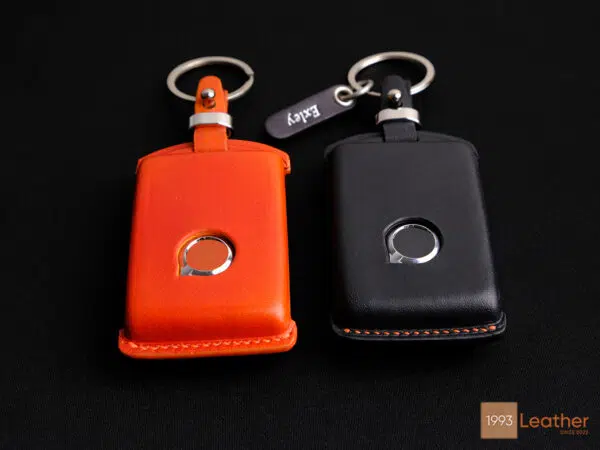 Premium Volvo S key fob cover representing exquisite handcrafted stitching.