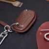 Ford Ranger Key fob cover in Patina color with keychain and tag
