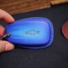 Car key better with premium Veg-tanned leather fully-covered Chevy key fob cover on hand