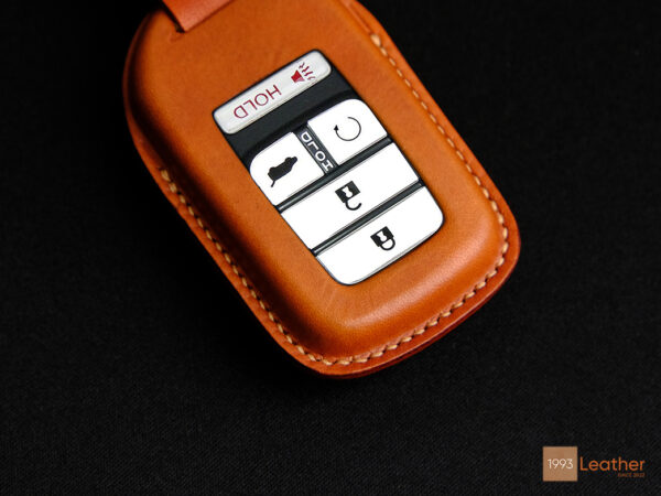 Leather Key Fob Cover for Older Honda Pilot Key Model