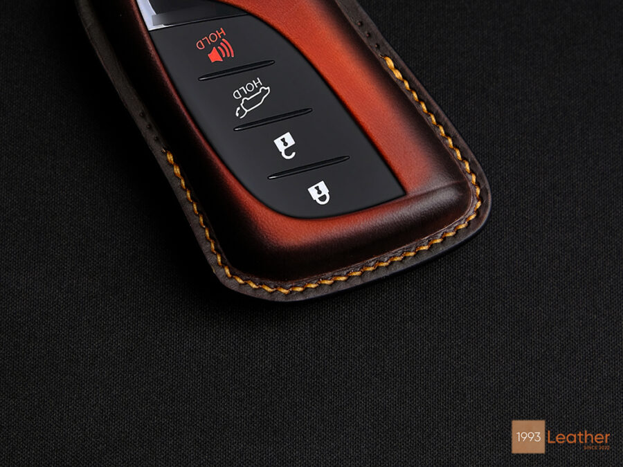 Lexus LX key case brings classic and luxurious style with stitching sewed regularly