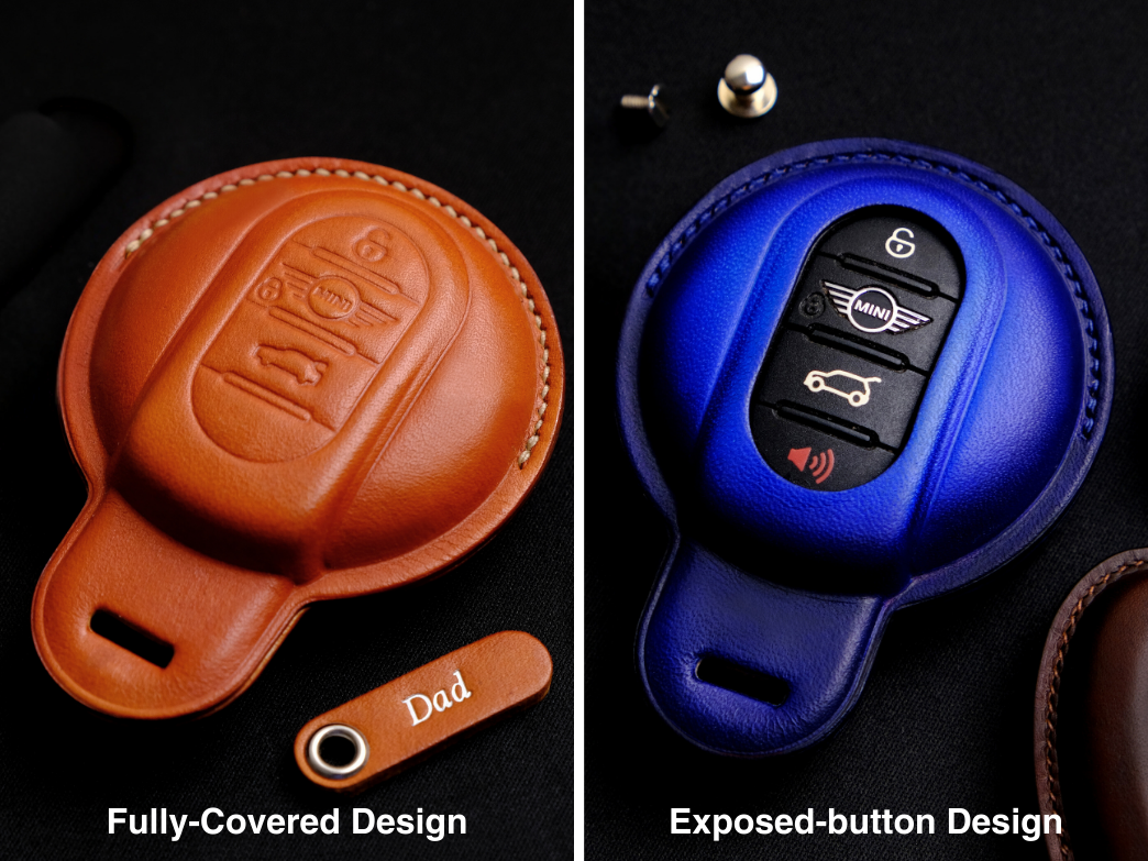 Fully-Covered and Exposed Button Design