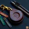 Heritage Classic key fob cover crafted from high-quality Veg-Tanned leather.