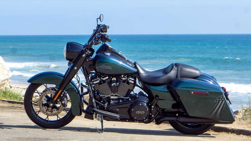 Harley Grand American Touring motorcycles designed for long-distance comfort and performance