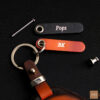 Indian FTR key fob cover with complimentary engraved name tag and four customizable hardware options.