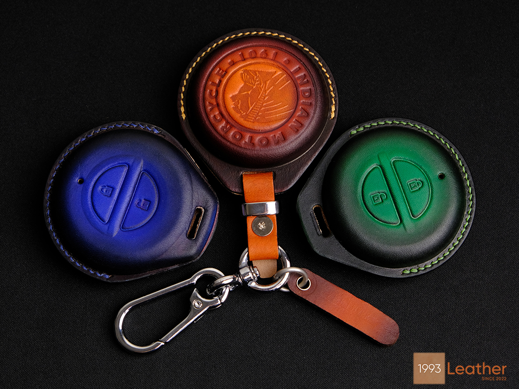 Indian key fob cover with a fully-covered design, providing complete protection while maintaining elegance and durability.