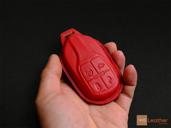 Maserati Grecale key fob cover providing protection from impact and scratches