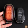 Durable Peugeot 2008 key fob cover protects key from scratch with a sleek design.