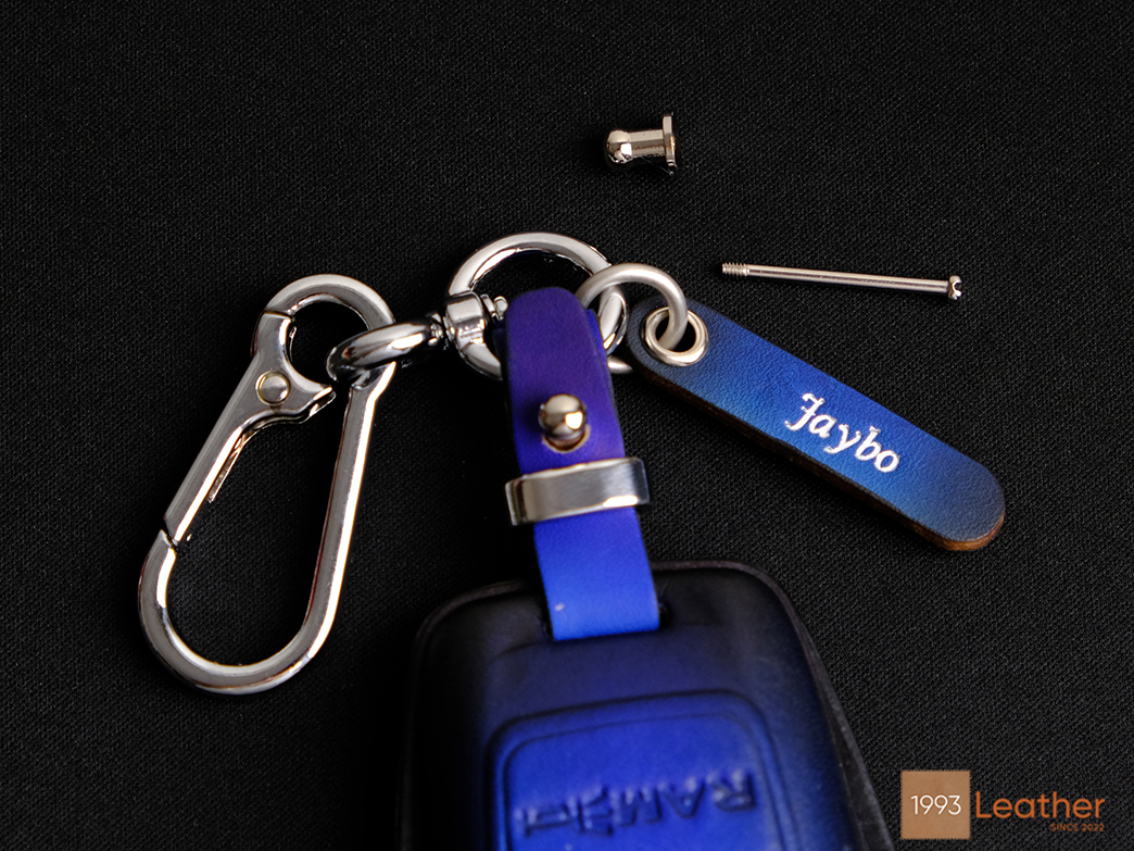 RAM key fob cover with free engraved tag and four customizable hardware options.