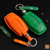 Mitsubishi Outlander key fob cover made of Vegtan leather