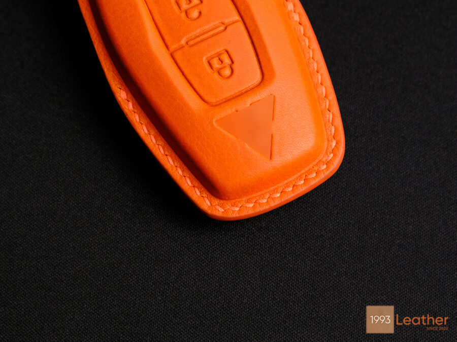 Mitsubishi Outlander key fob cover with precision stitching