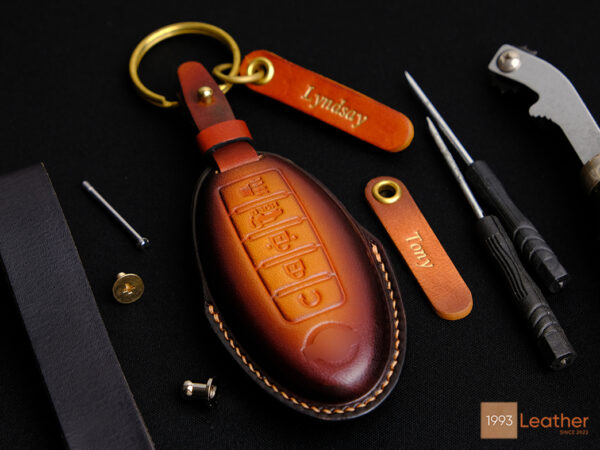 Nissan Altima key fob cover representing fine and precise stitching for a premium finish.