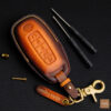 Nissan Micra key fob cover made of high-quality Veg-tanned leather for a luxurious finish.