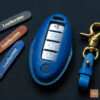 Nissan Versa key fob cover crafted from high-quality leather for a high-end look and feel.