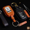 High-quality Honda Prologue key fob cover made of premium Vegtan leather for durability and elegance.