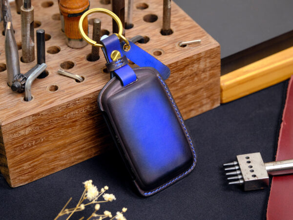 Mazda MX-5 Miata key fob cover made of high-quality Vegtan leather for durability and elegance in many colors for customers choose the favorite one