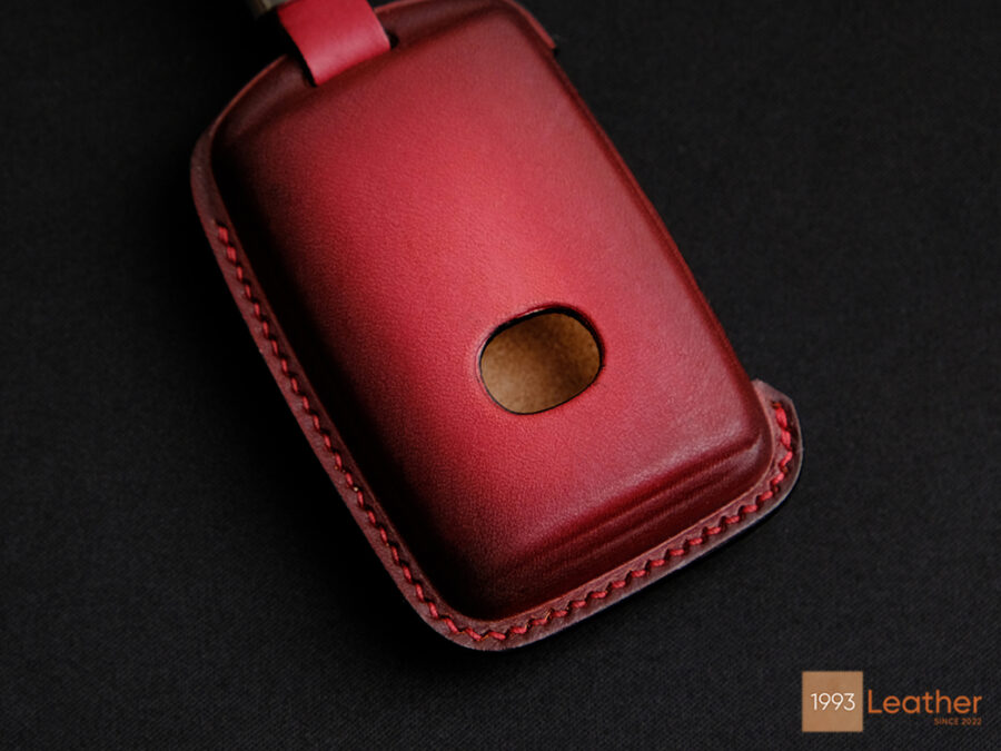 Mazda MX-5 Miata key fob cover with exquisite hand-stitched detailing.