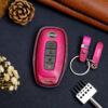 Easy to place Nissan Armada key on the leather key fob cover