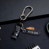 Peugeot 408 Key Fob Cover with free tag engraved and four keychain options.