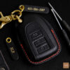 High-quality Toyota Vios Key Fob Cover made of Vegtan leather, offering durability and elegance.