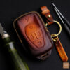 VinFast VF 5 Key Fob Cover made from high-quality Veg-Tanned leather.