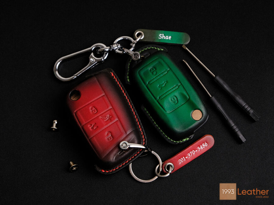 Volkswagen Virtus Key Fob Cover made of high-quality Vegtan leather.