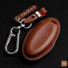 High-quality Nissan Leaf key fob cover made of leather, providing superb scratch protection.