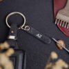 Free personalized tag and a golden keychain of top-tier Acura MDX leather key fob cover
