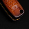 Exquisite stitching detail on Volkswagen Caddy key fob cover