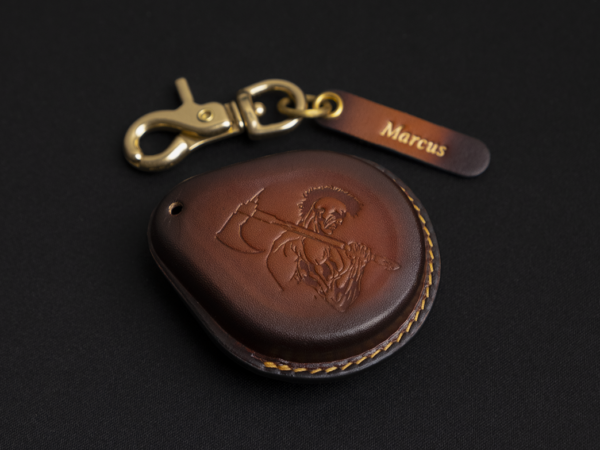 Fat Bob key fob cover highlighting its precision-fit back profile