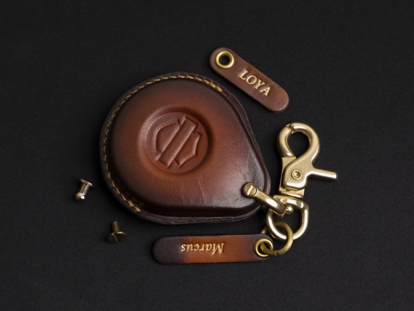 Fat Bob key fob cover made of genuine Vegtan leather for superior durability and style