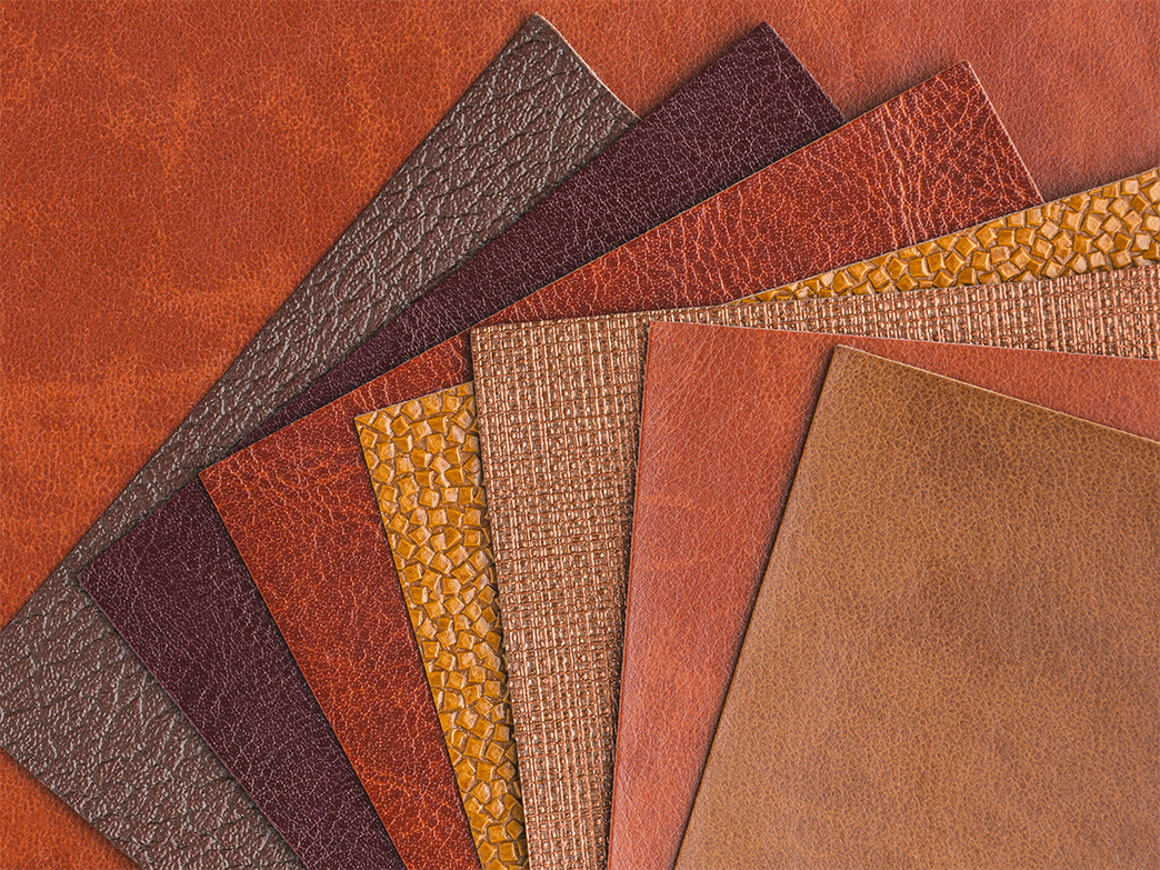 Corrected-Grain leather comes from the middle or lower layers of cowhide