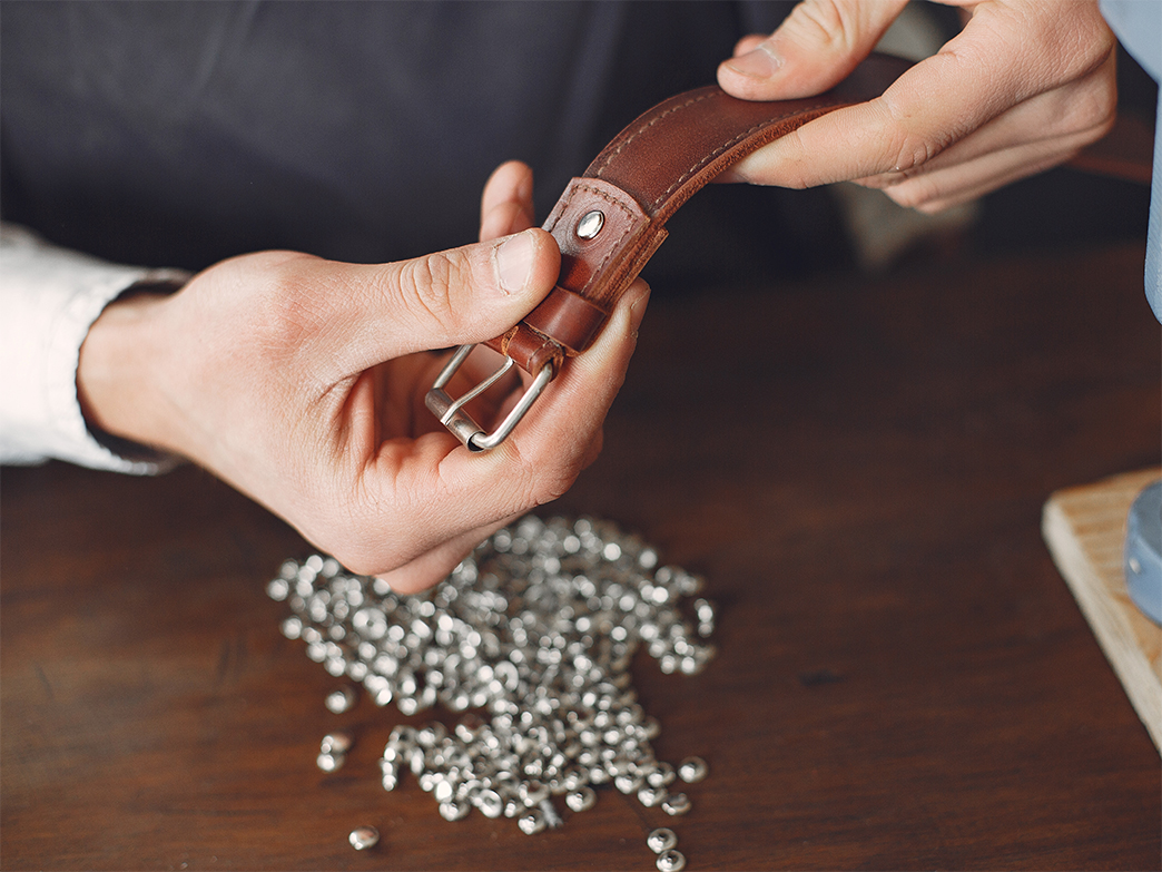 Clean Top-grain leather with a light layer of conditioner