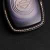 Pan America 1250 Key Fob Cover with completely handmade stitching and logo embossed