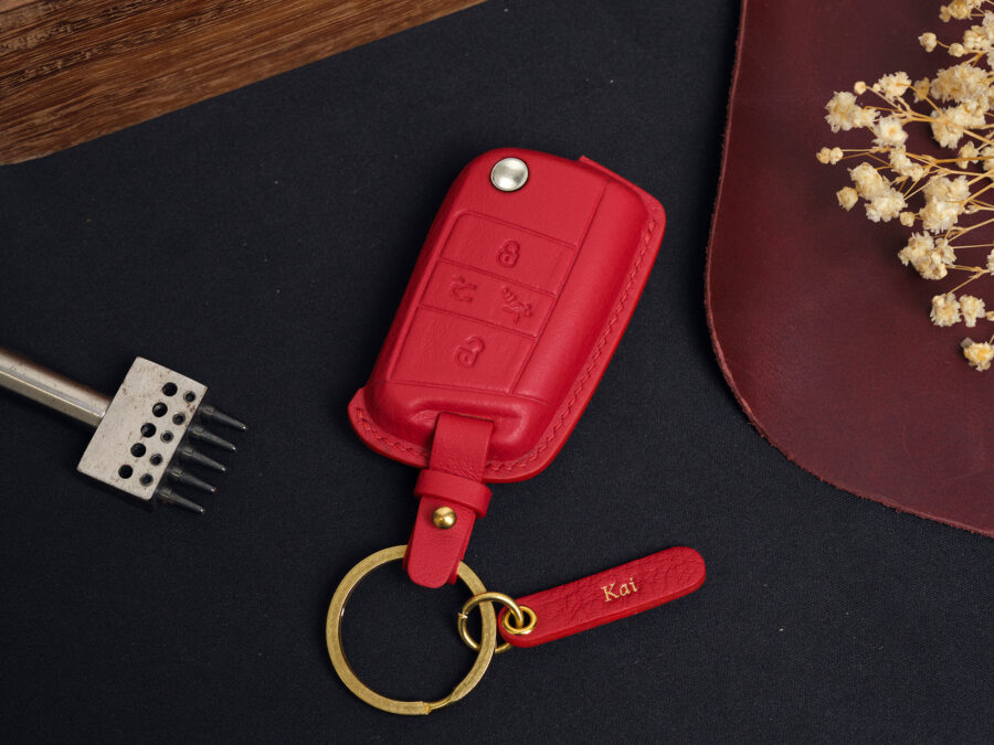 Volkswagen Polo key fob cover with two designs, one has maximum protection and one has stylish design
