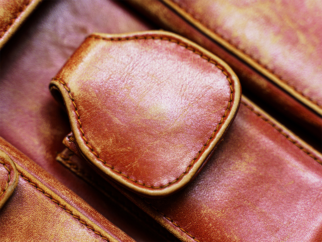 Full-grain has a lot applications like bags, shoes, wallet, key fob cover