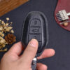 Peugeot e-208, e-2008, e-Traveller Key Fob Cover made of high-class leather brings about maximum protection and flawless approach