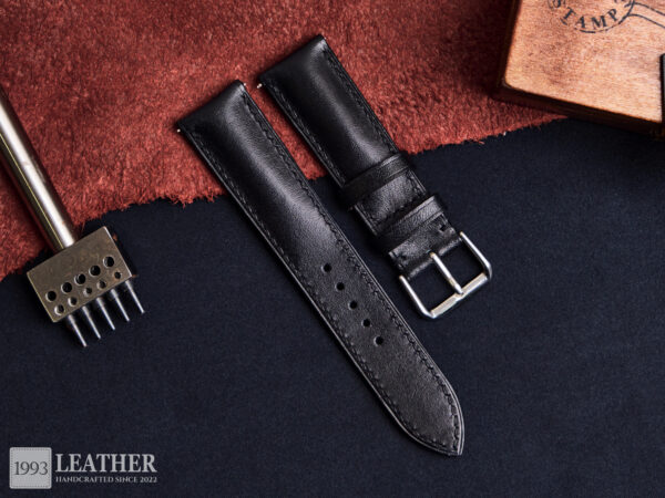 Black Classic Watch Strap - Classic Handmade Watch Strap for Apple Watch,...