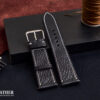 Black Leather Watch Strap - A Trendy Young Style to Change for Apple Watch Strap,...