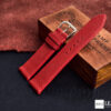 Crimson Leather Watch Strap - Deep Rich Red Strap for Your Watch